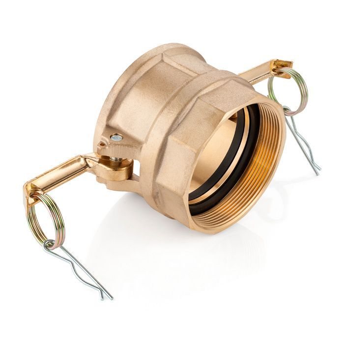 Камлок латунный тип D розетка, внутр. резьба BSP 3", TL300DBR TITAN LOCK