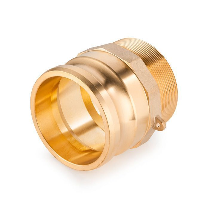Камлок латунный тип F ниппель, наруж. резьба BSP 4" , TL400FBR TITAN LOCK