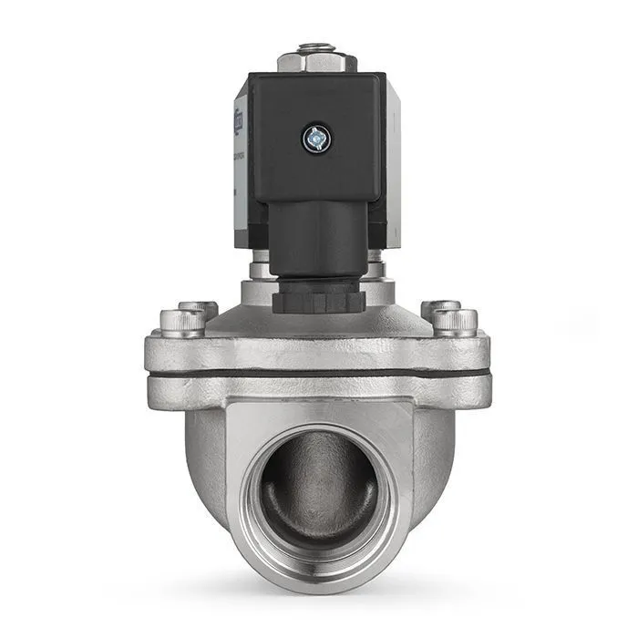 Соленоидный клапан нормально-открытый, прямого действия, 220В, PN10, Нерж.304/FKM, DN6, TLSO6/10FK1S