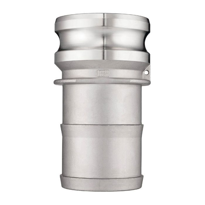 Камлок нержавеющий тип E, ниппель с хвостовиком 2 1/2", AISI316, TL250ESS316 TITAN LOCK