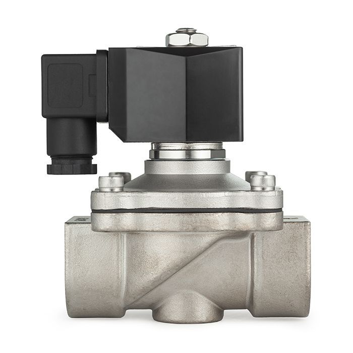 Соленоидный клапан нормально-закрытый, прямого действия, 220В, PN10, Нерж.304/FKM, DN32, TLSC32/10FK