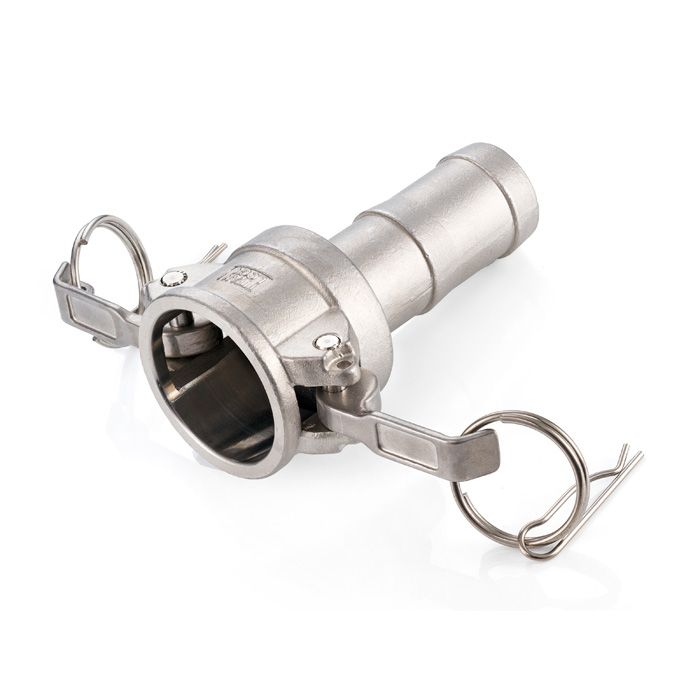 Камлок нержавеющий тип C, розетка с хвостовиком 1 1/4", AISI316, TL125CSS316 TITAN LOCK