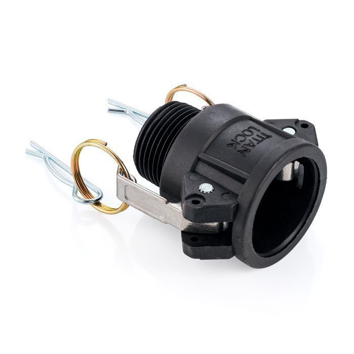 Камлок полипропиленовый тип B розетка, наруж. резьба BSP 2", TL200BPP TITAN LOCK