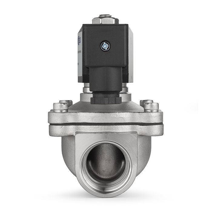 Соленоидный клапан нормально-закрытый, прямого действия, 220В, PN10, Нерж.304/FKM, DN32, TLSC32/10FK