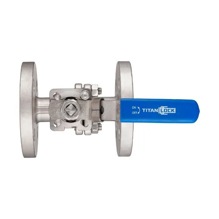 Кран шаровый фланцевый двухсоставной, нерж. 304, DN40 TL150TPFBVS TITAN LOCK