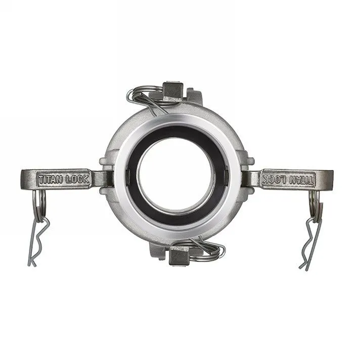 Камлок нержавеющий тип DD (переходник розетка 5" х розетка 4"), AISI316, TL5040DDSS TITAN LOCK