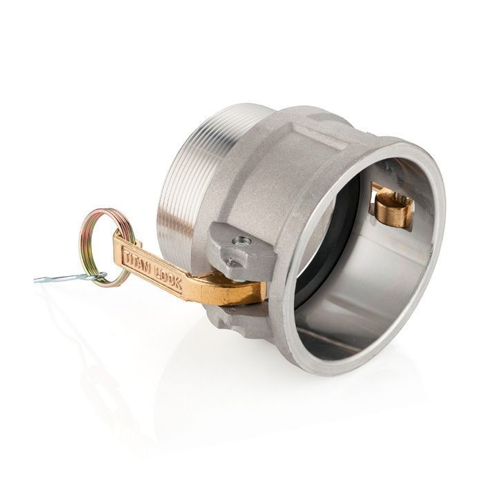 Камлок алюминиевый тип B серия "EcoLine" розетка, наруж. резьба BSP 3", TL300BAL-EL TITAN LOCK