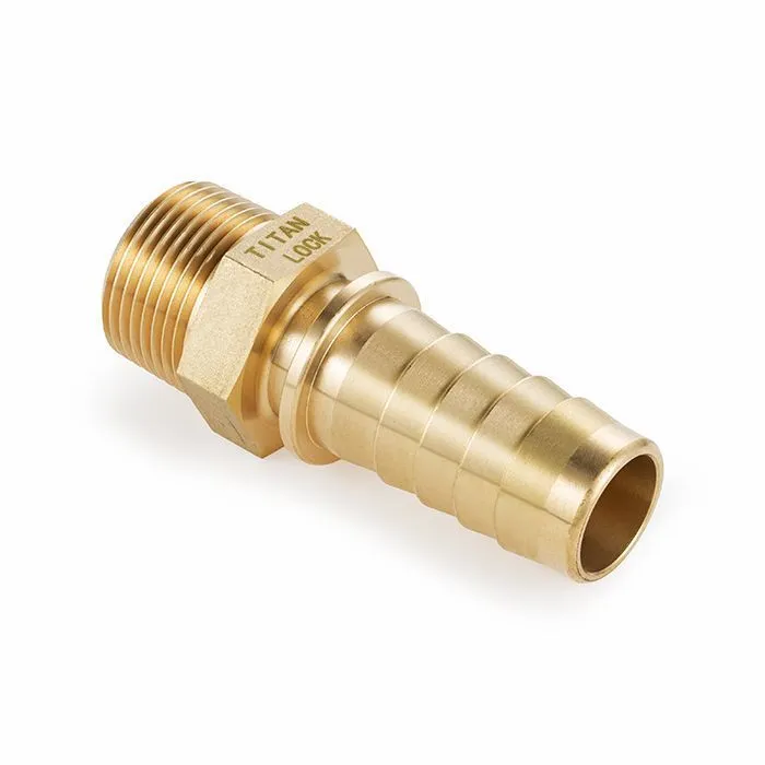 Штуцер для пара DIN 2826, с концом под рукав, латунь, нар.резьба, 2" TLSTDIN-M2 TITAN LOCK
