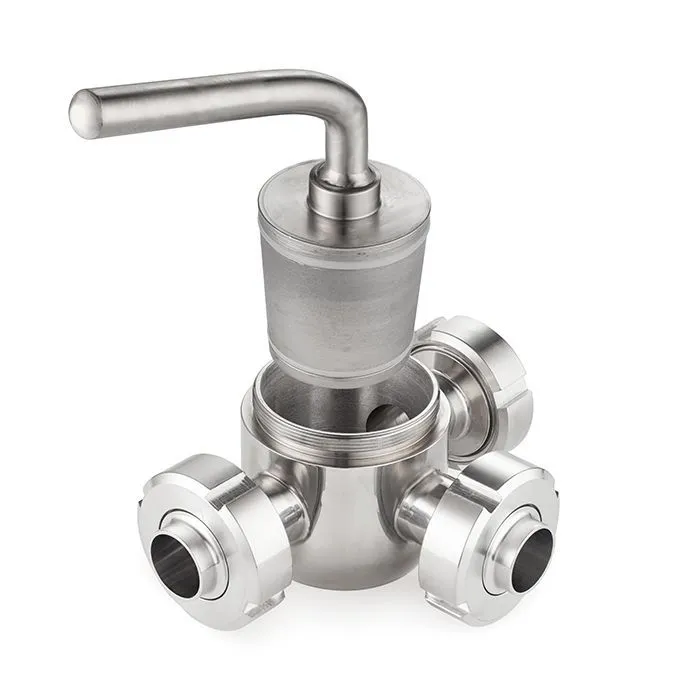 Кран пробковый трехходовой нерж 304, тип L, DN25, TL3СV25L-S TITAN LOCK