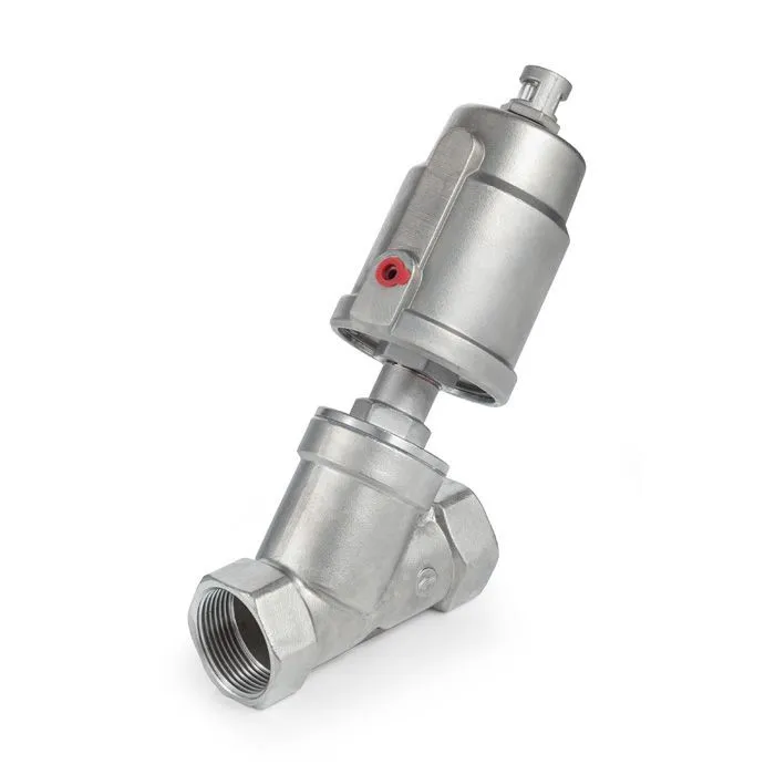 Седельный клапан наклонный, нерж. 304 с пневмоприводом (нерж.), DN25 TL25CPAVS TITAN LOCK