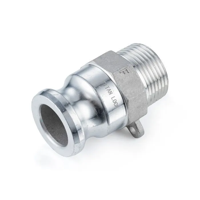 Камлок алюминиевый тип F ниппель, наруж. резьба NPT 1 1/4", TL125FALN TITAN LOCK