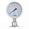 Манометр нержавеющий с мембранным разд.,10/0,2 Бар, Clamp DN32, корп. 100мм, TLSPG32/100CL TITAN LOC