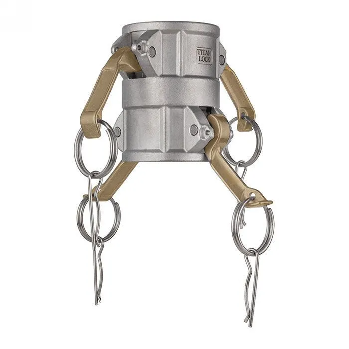 Камлок алюминиевый тип DD (переходник розетка 1" х розетка 1"), TL100DDAL TITAN LOCK