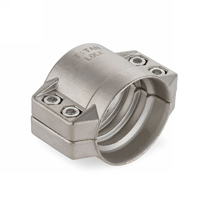Усиленный 4-х болтовый хомут, нерж. сталь, TL65X8SS TITAN LOCK