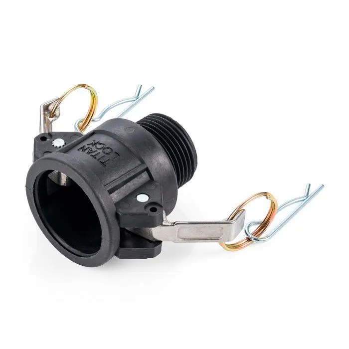 Камлок полипропиленовый тип B розетка, наруж. резьба BSP 1 1/4", TL125BPP TITAN LOCK