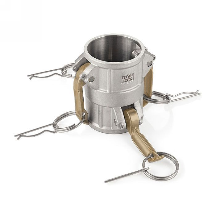 Камлок алюминиевый тип DD (переходник розетка 3" х розетка 3"), TL300DDAL TITAN LOCK