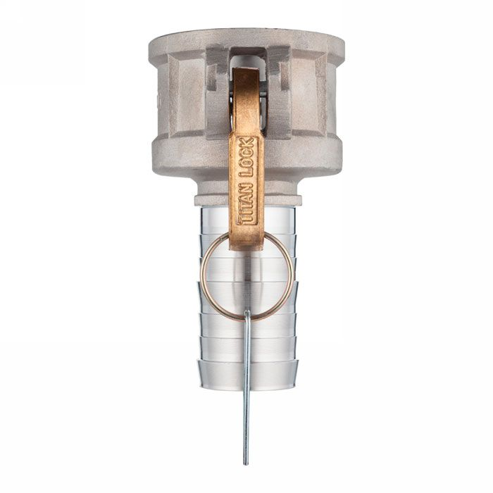 Камлок алюминиевый тип C, 3", розетка с хвостовиком под рукав 2", TL3020CAL TITAN LOCK