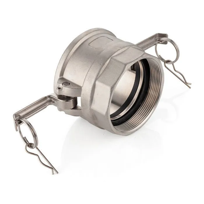 Камлок нержавеющий тип D розетка, внутр. резьба BSP 4", AISI304, TL400DSS TITAN LOCK