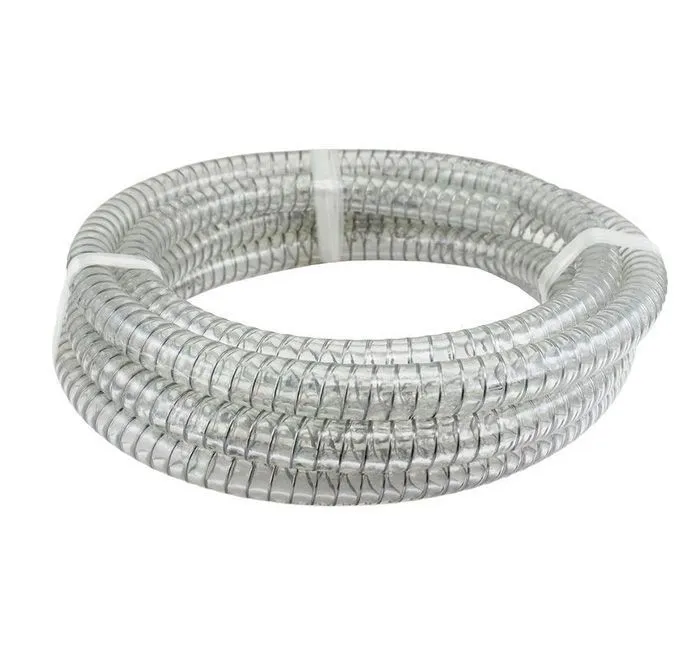 Пищевой нап.-всас. ПВХ рукав, армированный стальной спиралью "LADOGA", внутр.диам.19 мм TL020LG TITA