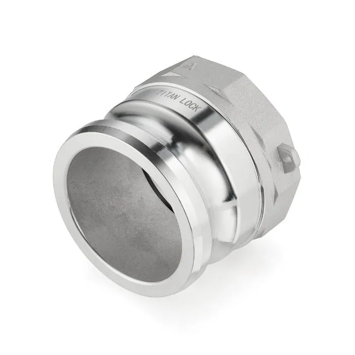 Камлок алюминиевый тип А серия "EcoLine" ниппель, внутр. резьба BSP 6", TL600AAL-EL TITAN LOCK