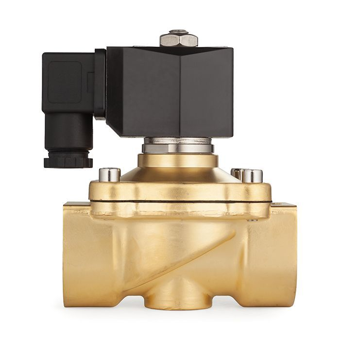 Соленоидный клапан нормально-закрытый, прямого действия, 220В, PN10, Латунь/EPDM, DN32, TLSC32/10EP1