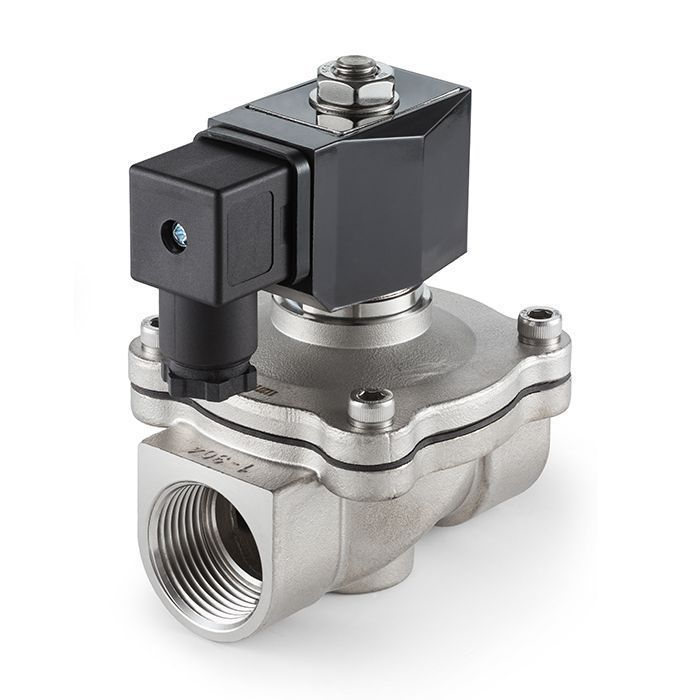 Соленоидный клапан нормально-закрытый, прямого действия, 220В, PN10, Нерж.304/FKM, DN32, TLSC32/10FK