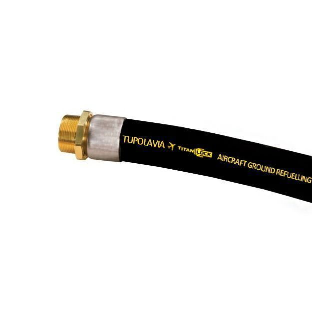 Рукав для авиационного топлива и заправки самолетов TUPOLAVIA, напорный, внутр. диам. 25мм, -30C, 20