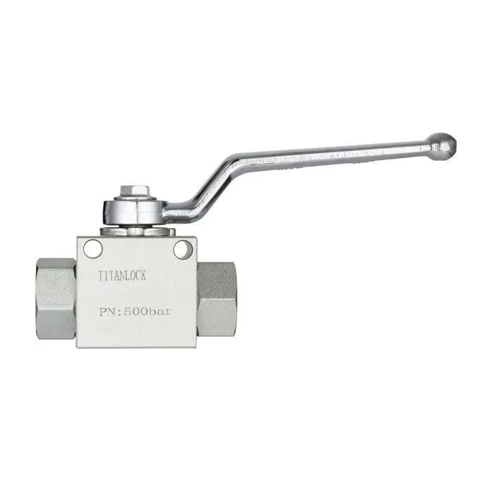 Гидравлический шаровой кран, 1", типа ВР-ВР, с креп. отв., сталь TLHYDV1F TITAN LOCK