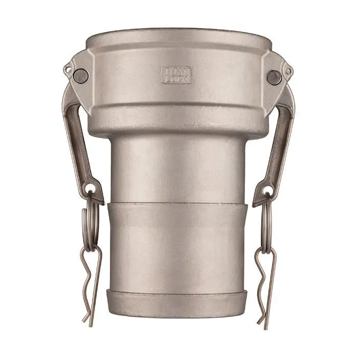 Камлок нержавеющий тип С серия "EcoLine" розетка с хвостовиком 6", AISI304, TL600CSS-EL TITAN LOCK