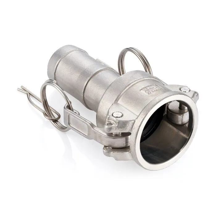 Камлок нержавеющий тип С серия "EcoLine" розетка с хвостовиком 1", AISI304, TL100CSS-EL TITAN LOCK