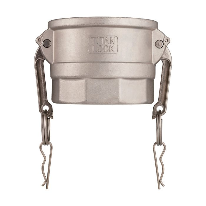 Камлок нержавеющий тип D розетка, внутр. резьба BSP 4", AISI316, TL400DSS316 TITAN LOCK