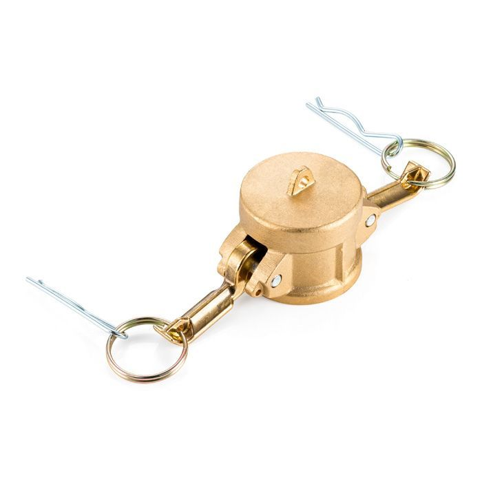 Камлок латунный тип DC, заглушка для ниппеля 1", TL100DCBR TITAN LOCK