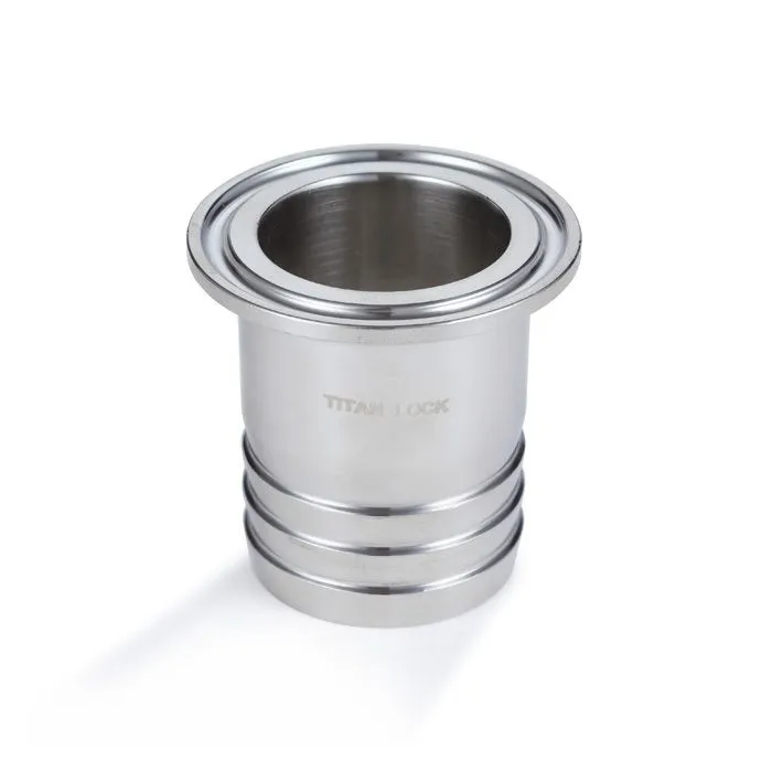 Штуцер CLAMP под рукав 2 1/2" нерж. 316, SMS TL2.1/2CLH-S TITAN LOCK