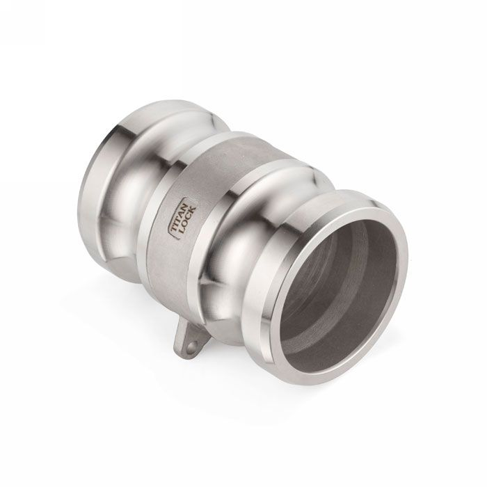 Камлок нержавеющий тип AA (переходник ниппель 1 1/4" х ниппель 1 1/4"), AISI316, TL125AASS TITAN LOC