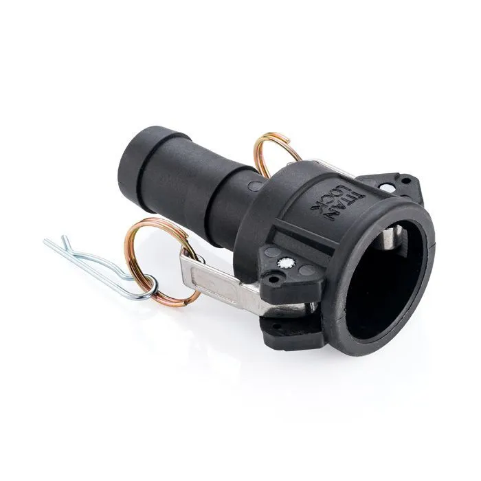 Камлок полипропиленовый тип С, розетка с хвостовиком 1/2", TL50CPP TITAN LOCK