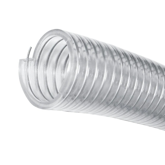 Пищевой нап.-всас. ПВХ рукав, армированный стальной спиралью "LADOGA", внутр.диам.10 мм TL010LG TITA