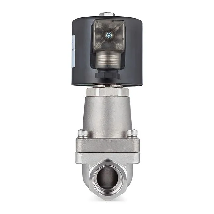 Соленоидный клапан нормально-открытый, пилотный, 220В, PN16, Нерж.304/PTFE, DN25, TLSOP25/16PT1S TIT