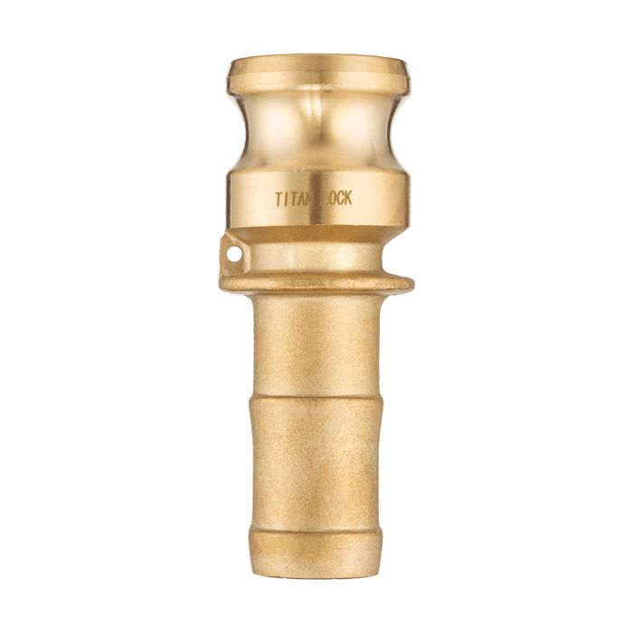 Камлок латунный тип E, ниппель с хвостовиком 1/2", TL50EBR TITAN LOCK