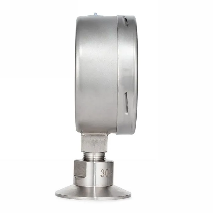 Манометр нержавеющий с мембранным разд.,10/0,2 Бар, Clamp DN25, корп. 100мм, TLSPG25/100CL TITAN LOC