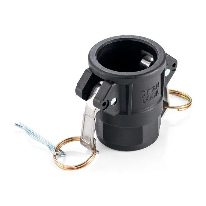 Камлок полипропиленовый тип D розетка, внутр. резьба BSP 1 1/2", TL150DPP TITAN LOCK