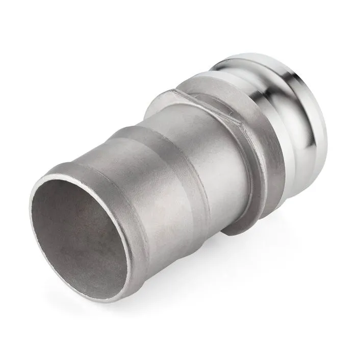 Камлок нержавеющий тип E, ниппель с хвостовиком 4", AISI316, TL400ESS316 TITAN LOCK