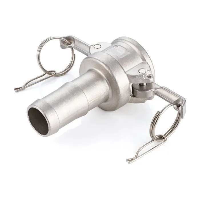 Камлок нержавеющий тип C, розетка с хвостовиком 2", AISI316, TL200CSS316 TITAN LOCK