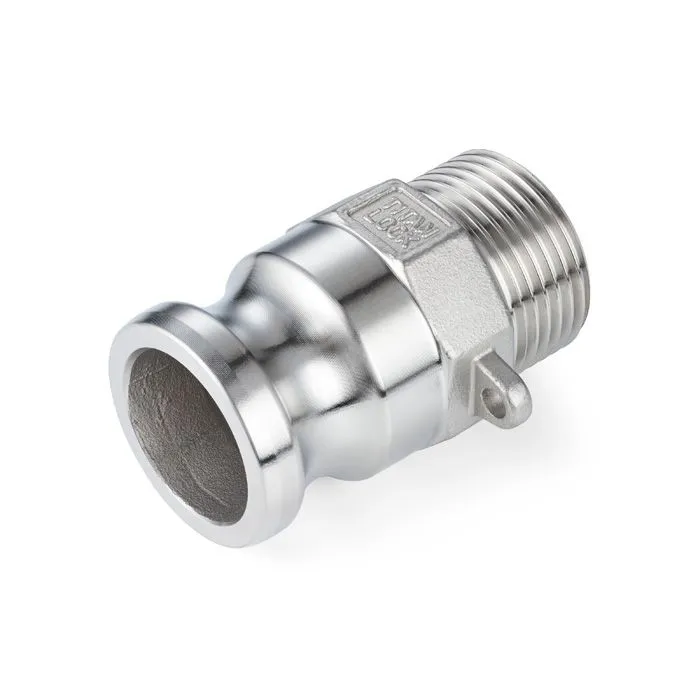 Камлок нержавеющий тип F ниппель, наруж. резьба BSP 1/2", AISI304, TL50FSS TITAN LOCK