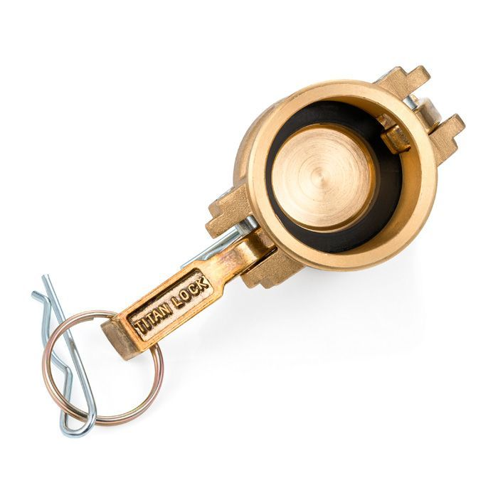 Камлок латунный тип DC, заглушка для ниппеля 1 1/4", TL125DCBR TITAN LOCK