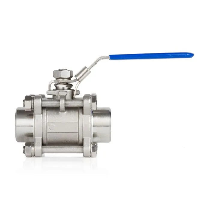 5in, Трехсоставной шаровый кран из нержавеющей стали (AISI 304) типа "сварка-сварка", TL500TPBVSS-WD