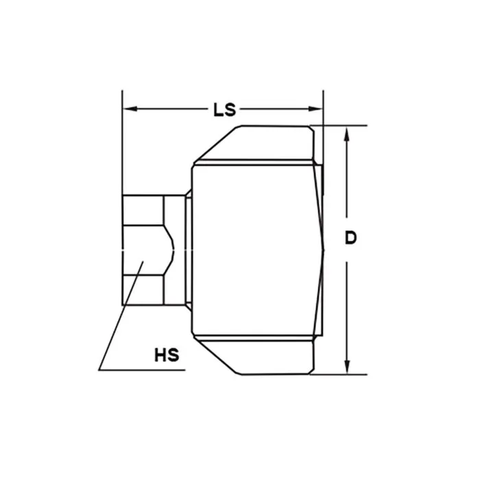 1in, БРС серия G (WS) резьбовая, розетка с крыльчатой гайкой, оцинк. сталь, резьба NPT TL8GFN TITAN 