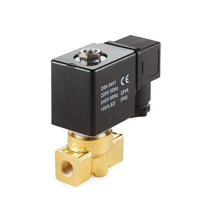 Соленоидный клапан нормально-закрытый, пилотный, 220В, PN75, Латунь/PTFE, DN20, TLSCP20/75PT1B TITAN