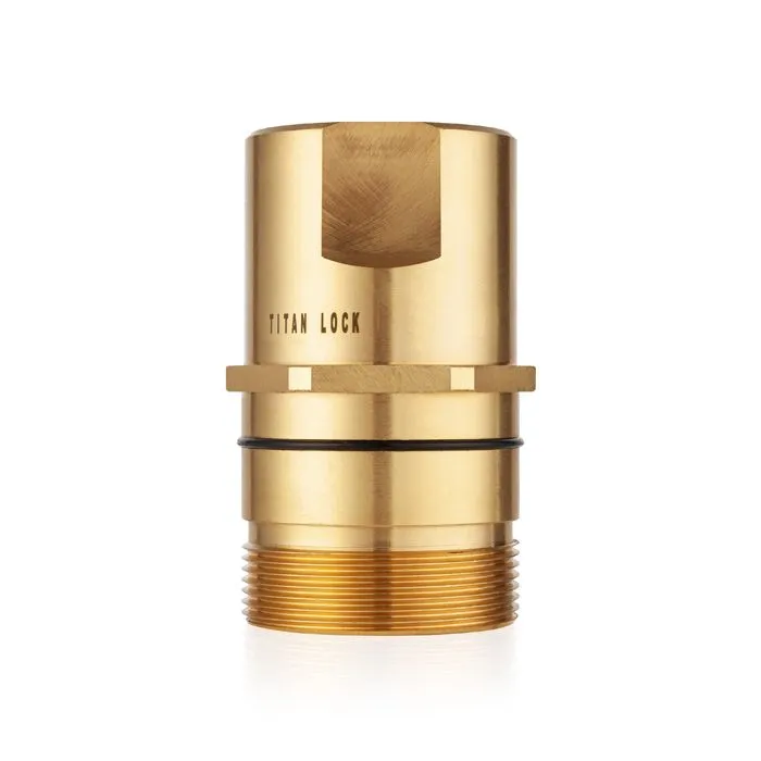 1 1/2in, БРС серия W резьбовая, ниппель, латунь, резьба NPT TL12WMN TITAN LOCK