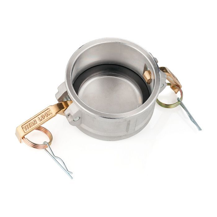 Камлок алюминиевый тип DC, заглушка для ниппеля 8", TL800DCAL TITAN LOCK