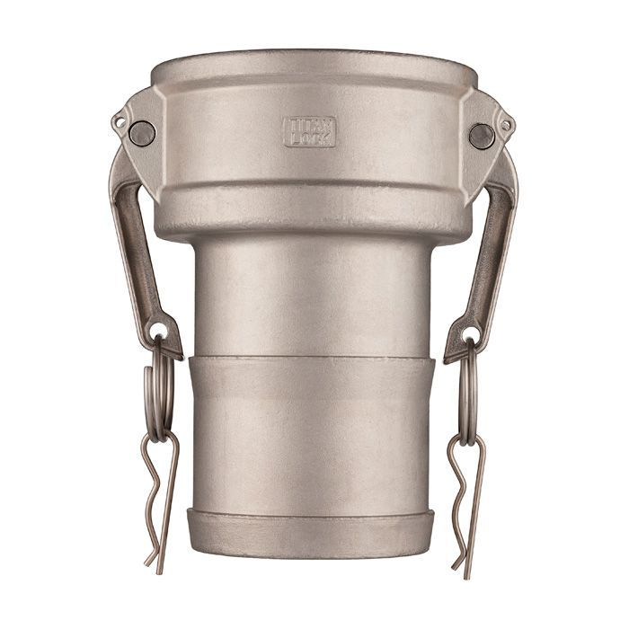 Камлок нержавеющий тип C, розетка с хвостовиком 3", AISI316, TL300CSS316 TITAN LOCK